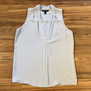 Banana Republic Gray Chiffon Sleeveless Blouse